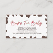 小さなカウボーイRodeo赤ちゃんシャワーベビー エンクロージャーカード (正面)