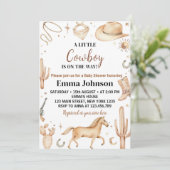 小さなカウボーロデオベビーシャワー招待状 招待状 (スタンド正面)