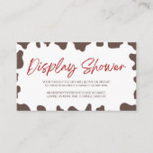 小さなカウボーロデオ赤ちゃんシャワー表示シャワー エンクロージャーカード (正面)