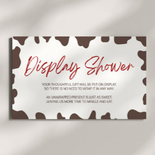 小さなカウボーロデオ赤ちゃんシャワー表示シャワー エンクロージャーカード