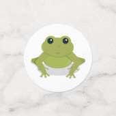 小さなカエルかわいい動物の最初の誕生日 コンフェッティ (スモール正面)