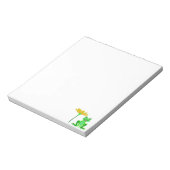 小さなカエルと黄色い花 ノートパッド (回転)