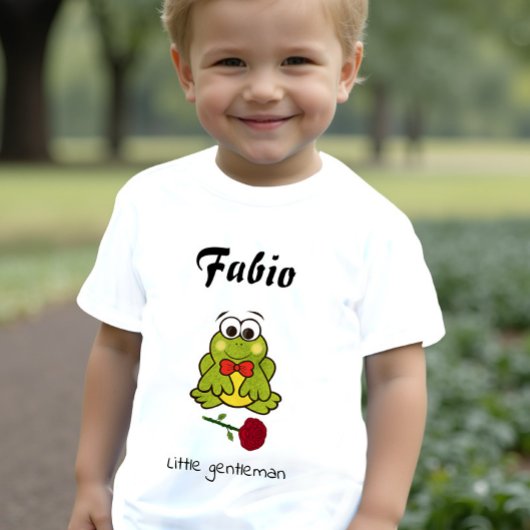 小さなカエル ベビーTシャツ