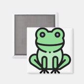 小さなカエル マグネット (正面/裏面)