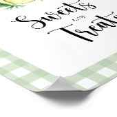 小さなカエル – 甘いお菓子とごちそうシャワー ポスター (角)