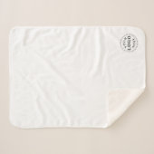 小さなカスタム シェルパ ブランケット – ビジネス ブランディング (正面(横))