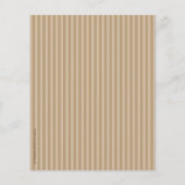 小さなカップケーキ、ソフトなモカストライプーのベイクセールのチラシ チラシ (裏面)