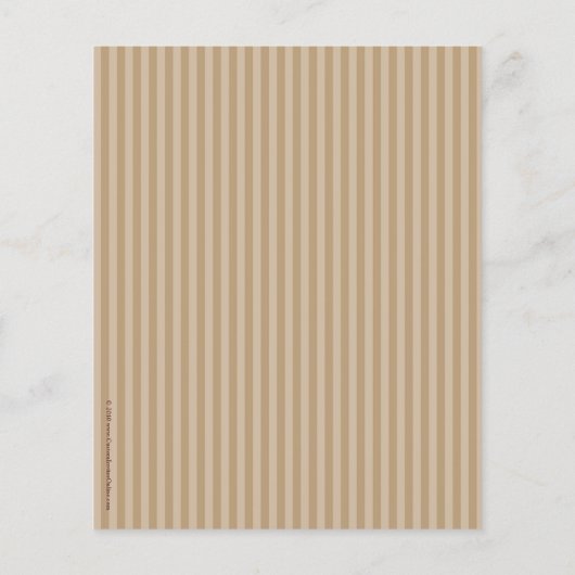 小さなカップケーキ、ソフトなモカストライプーのベイクセールのチラシ チラシ (裏面)