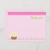 小さなカッ空白のプケーキがありがとう 招待状 (正面/裏面)