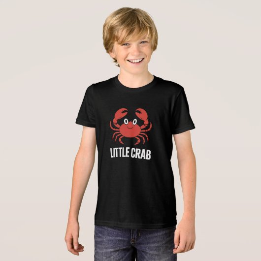 小さなカニの子供たち トライブレンドTシャツ (正面全面)