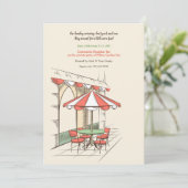 小さなカフェの招待状 招待状 (スタンド正面)