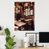 小さなカフェ | AIアートポスター ポスター (ホームオフィス)