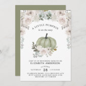 小さなカボチャがセージのフローラ 招待状 (正面/裏面)