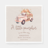 小さなカボチャがパンクトラックの途中にある スタンダードランチョンナプキン (正面)