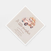 小さなカボチャがパンクトラックの途中にある スタンダードランチョンナプキン (角)