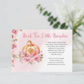 小さなカボチャがピンクと金ゴールドに向かっている エンクロージャーカード (スタンド正面)