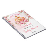 小さなカボチャがピンクと金ゴールドの女の子の道にある ノートブック (右側)