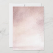 小さなカボチャがピンクのベビービンゴカードを咲かせている 招待状 (裏面)