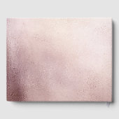 小さなカボチャがピンクの赤ちゃんシャワーを咲いている ゲストブック (裏面)