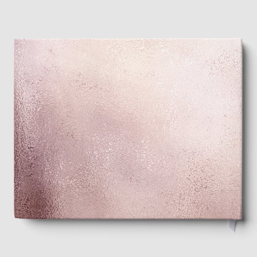 小さなカボチャがピンクの赤ちゃんシャワーを咲いている ゲストブック (裏面)