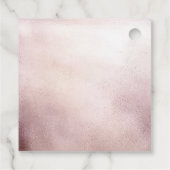 小さなカボチャがピンクの赤ちゃんシャワーを咲いている フェイバータグ (裏面)