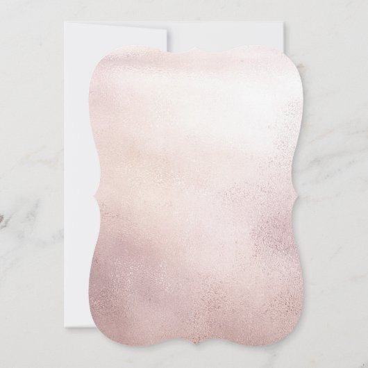 小さなカボチャがピンクの赤ちゃんシャワーを咲いている 招待状 (裏面)