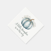 小さなカボチャが彼の道に赤ちゃんシャワー スタンダードカクテルナプキン (角)