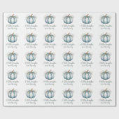 小さなカボチャが彼の道に赤ちゃんシャワー ラッピングペーパー (フラット)