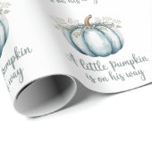 小さなカボチャが彼の道に赤ちゃんシャワー ラッピングペーパー (ロールコーナー)