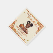 小さなカボチャが彼女の道にアフロプフ赤ん坊の女の子 スタンダードカクテルナプキン (角)