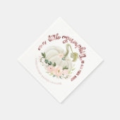 小さなカボチャが彼女の道の赤ちゃんシャワーのナプキン スタンダードカクテルナプキン (角)