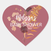 小さなカボチャが戸棚の上に置かれている ハートシール (正面)