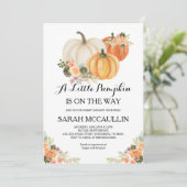 小さなカボチャが赤ちゃんのシャワーが侵入する途中にある 招待状 (スタンド正面)