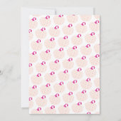 小さなカボチャが赤ちゃんの女の子シャワーの途中にある 招待状 (裏面)