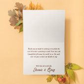 小さなカボチャが赤ちゃんシャワーの途中にある サンキューカード