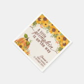 小さなカボチャが赤ちゃんシャワーの途中にある スタンダードカクテルナプキン (角)