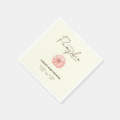 小さなカボチャが赤ちゃんシャワーの途中にある スタンダードカクテルナプキン (角)