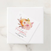 小さなカボチャが赤ちゃんシャワーの途中にある フェイバータグ (インサイチュ)