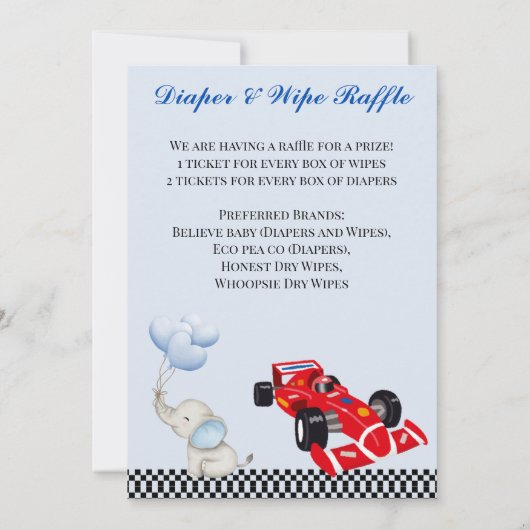 小さなカボチャが赤ちゃんシャワーの途中にある 招待状 (裏面)