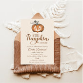 小さなカボチャが赤ちゃんシャワーパーティーの途中にある 招待状