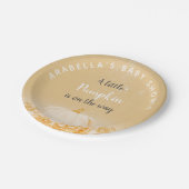 小さなカボチャが近づいて男女兼用いる ペーパープレート (アングル)