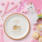 小さなカボチャが途中だ！秋ベビーシャワー ペーパープレート (パーティー)