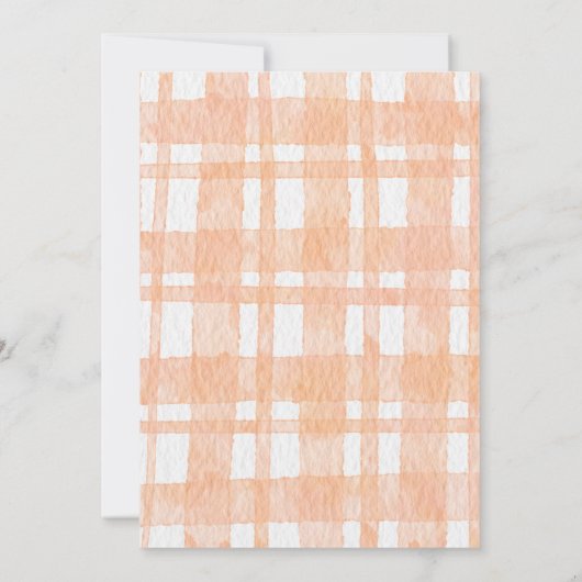 小さなカボチャが途中で女の子の赤ちゃんシャワー 招待状 (裏面)