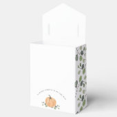 小さなカボチャが途中にある秋水色 フェイバーボックス (オープン)