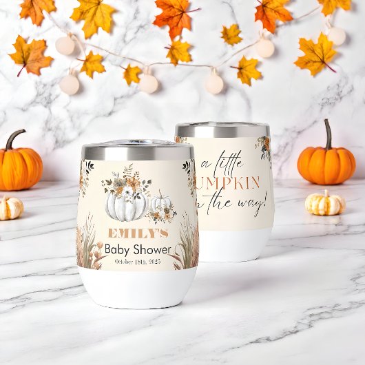 小さなカボチャが途中にある – 赤ちゃんシャワー