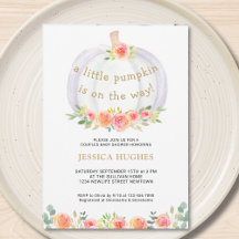 小さなカボチャが途中のフローラの赤ちゃんシャワー