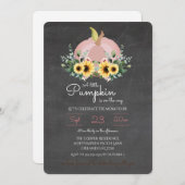 小さなカボチャが途中ベビーシャワー招待状 招待状 (正面/裏面)