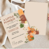 小さなカボチャが途中ベビーシャワー招待状 招待状