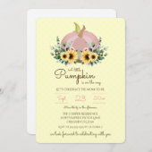 小さなカボチャが途中ベビーシャワー招待状 招待状 (正面/裏面)