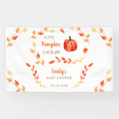 小さなカボチャが途中ベビーシャワー秋 横断幕 (横)